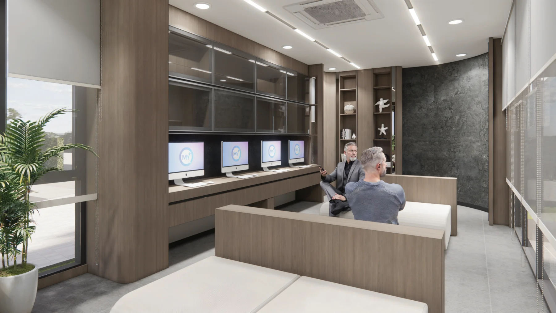 Bangpra Office — ภาพจำลองงานออกแบบ 3 มิติ มุมมอง 3