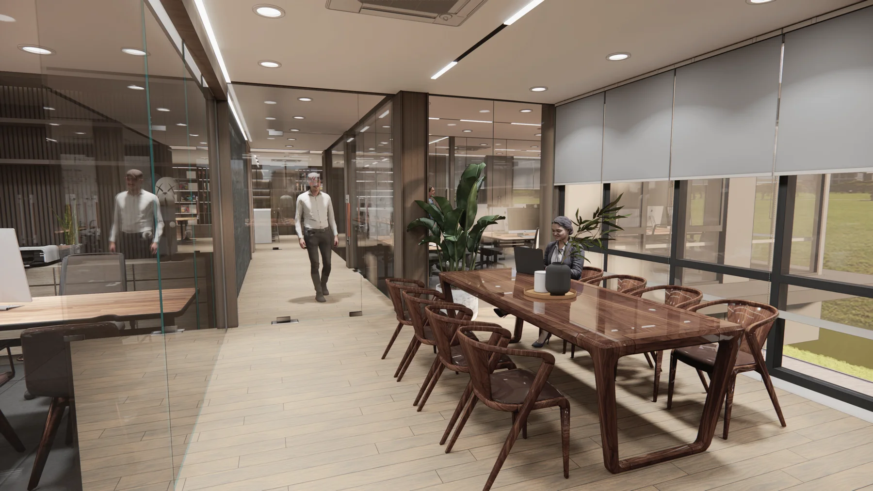 Bangpra Office — ภาพจำลองงานออกแบบ 3 มิติ มุมมอง 4